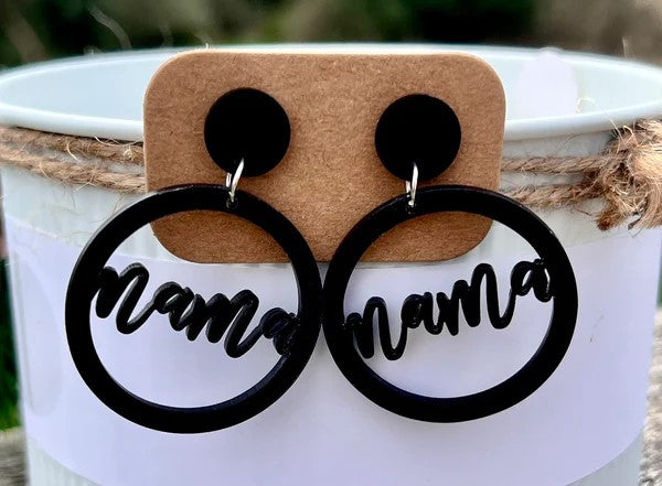 Circle Mama earrings 2 colors