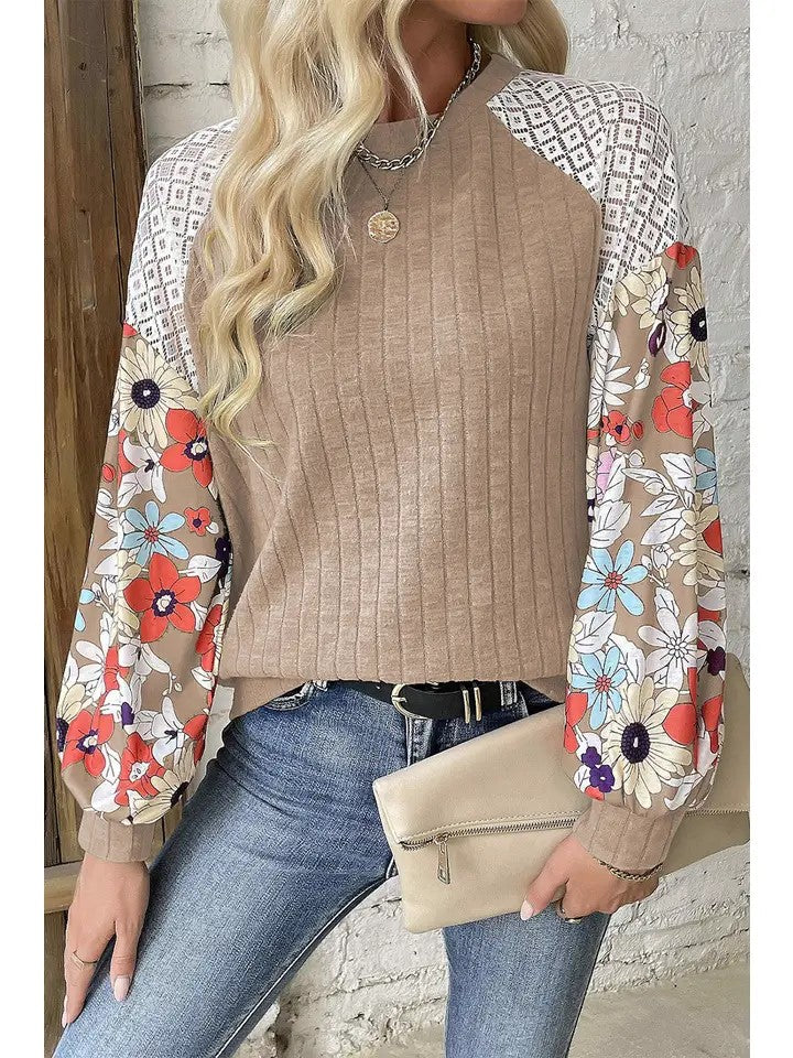 Floral Patchwork Top