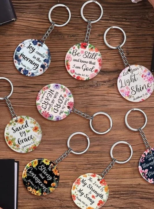 Bible Verse keychain