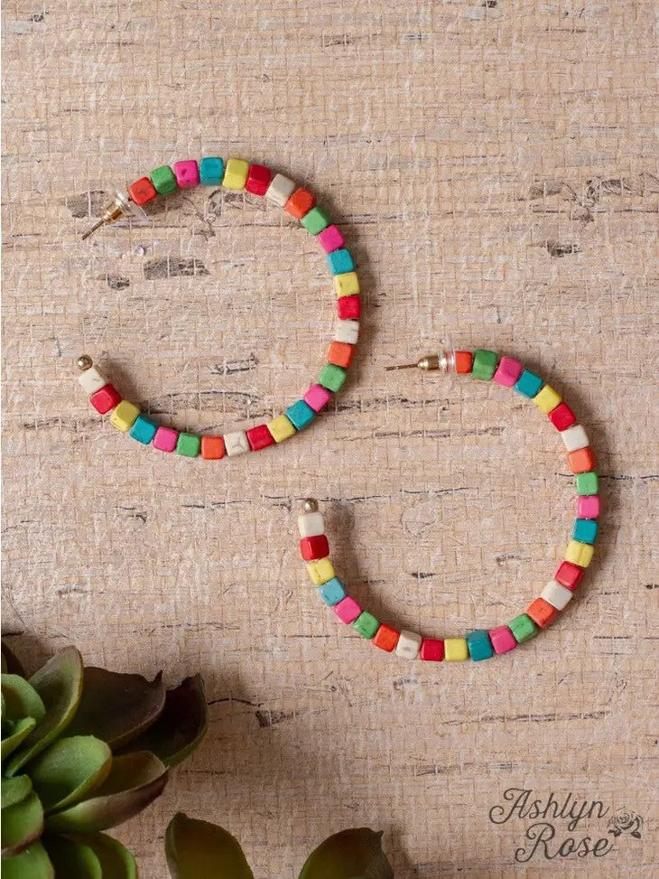 Square bead hoops